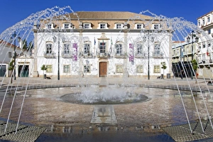 Portimao Prints: City Hall in 1st May Square, Portimao, Algarve, Portugal, Europe