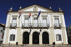 Facades Prints: The City Hall (Camara Municipal) in the Old Town of Faro, Algarve, Portugal, Europe