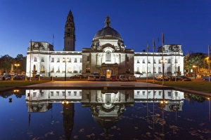 City Hall, Cardiff Civic Centre, Wales, United Kingdom, Europe