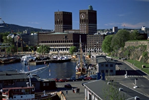 Northern Europe Prints: City Hall, Central Oslo