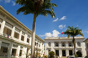 Martinique Prints: City hall, Fort-de-France, Martinique, French Overseas Department, Windward Islands