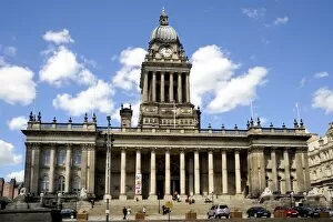 The City Hall, Victoria Square, The Headrow, Leeds, West Yorkshire, England