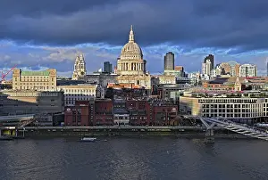 Romance Prints: City of London at sunset, London, England United Kingdom