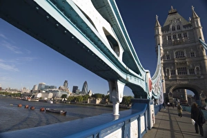 Tower Bridge Prints: The City of London from Tower Bridge, London, England