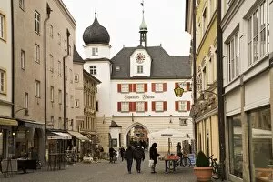 Images Dated 3rd March 2010: The city museum (Stadtisches Museum) in the pedestrianised city centre of Rosenheim