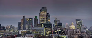 High Rises Prints: City panorama from Post Building 2023, London, England, United Kingdom, Europe
