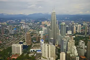 Klcc Prints: City and Petronas Towers, KLCC (Kuala Lumpur City Center)