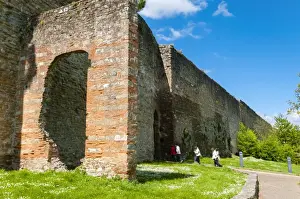 Arezzo Prints: City ramparts (Medicean walls) dating from the 14th century