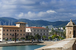 Ramparts Prints: City ramparts and Parc de la Mar
