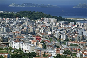 The city and the Ria de Vigo