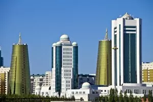 Images Dated 30th August 2011: City skyline, Astana, Kazakhstan, Central Asia, Asia