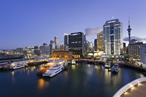 North Island Prints: City skyline, Auckalnd, North Island, New Zealand, Pacific