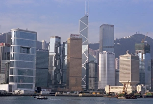 Center Prints: City skyline, Central, Hong Kong Island, Hong Kong, China, Asia