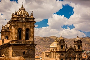 Cusco Prints: City skyline of Cusco, Peru, South America