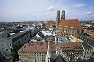 Bavaria Prints: City skyline dominated by the Frauenkirche towers