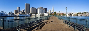 City skyline, Embarcadero, San Francisco, California, United States of America, North America