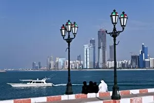 Images Dated 26th January 2010: City skyline and the famous Corniche looking across the harbour from a pier