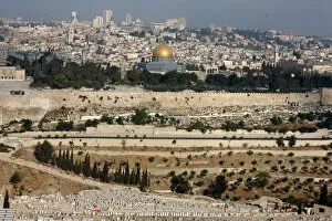 Images Dated 5th August 2007: City skyline, Jerusalem, Israel, Middle East