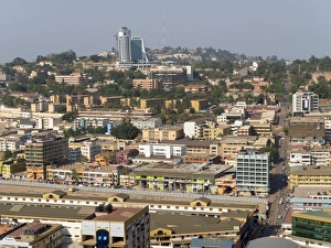 Uganda Prints: City skyline, Kampala, Uganda, Africa