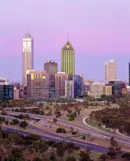 Direction Gallery: City skyline from Kings Park, Perth, Western Australia, Australia