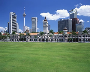 Merdeka Square Prints: The city skyline from Merdeka Square with the Sultan