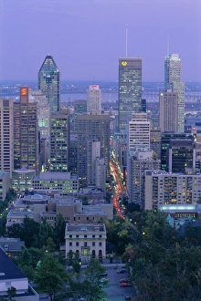 City skyline, Montreal, Quebec Province, Canada, North America