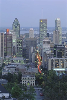 Montreal Prints: City skyline, Montreal, Quebec Province, Canada