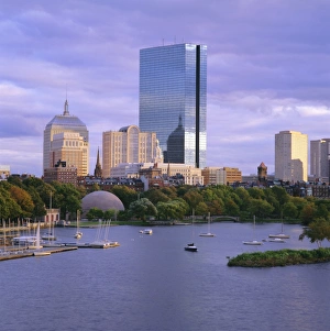 Cruise Prints: City skyline at sunset