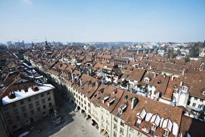 Bern Prints: City view from Berner Munster, Bern, Switzerland, Europe