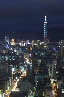 Taipei City Prints: City view from observatory tower