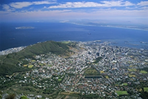 Cape Province Prints: City viewed from Table Mountain