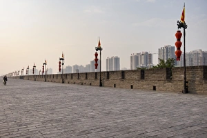 Xian Prints: City Wall, Xian, China, Asia