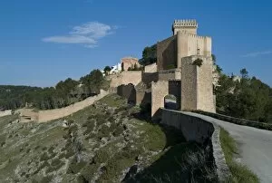 The city walls of Alarcon, Cuenca province, La Mancha, s pain, Europe