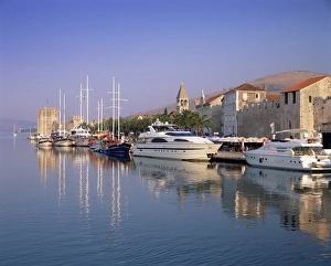 Trogir Prints: City walls and Kamerlengo Fortress, Trogir, UNESCO World Heritage Site
