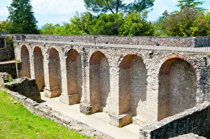 Arezzo Prints: City walls of Medici Fortress, Arezzo, Tuscany, Italy