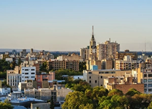 Argentinean Prints: Cityscape of Mendoza, Argentina, South America