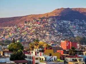 Adventures Prints: Cityscape of Oaxaca de Juarez at sunrise, Oaxaca State, Mexico