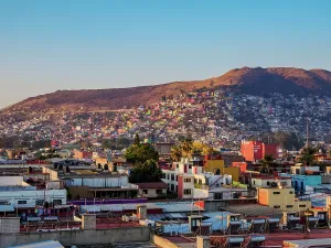 Wellness Prints: Cityscape of Oaxaca de Juarez at sunrise, Oaxaca State, Mexico