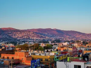 Aesthetic Prints: Cityscape of Oaxaca de Juarez at sunrise, Oaxaca State, Mexico
