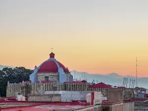 Lively Prints: Cityscape of Oaxaca de Juarez at sunrise, Oaxaca State, Mexico