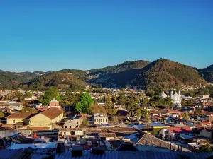 Charming Prints: Cityscape of San Cristobal de las Casas, elevated view, Chiapas State, Mexico