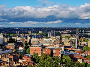 Cabot Tower Prints: Cityscape seen from Cabot Tower in Brandon Hill Park