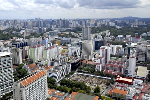 Urban Sprawl Prints: Cityscape, Singapore, Southeast Asia, Asia