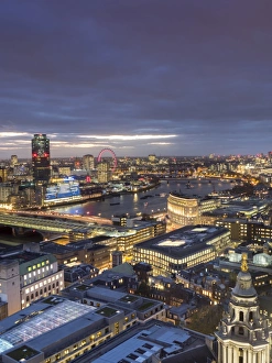 Anglican Prints: Cityscape from St. Pauls, London, England, United Kingdom, Europe