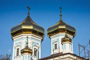 Eastern Europe Prints: Ciuflea monastery in the center of Chisinau capital of Moldova, Eastern Europe