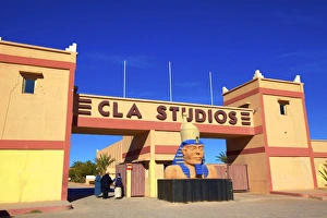 Entrances Prints: CLA Film Studios, Ouarzazate, Morocco, North Africa, Africa