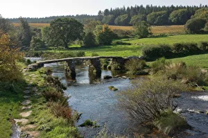 Connection Gallery: The Clapper Bridge at Postbridge, Dartmoor National Park, Devon, England