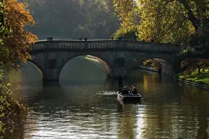 Passenger Prints: Clare Bridge in the Backs on an autumn day