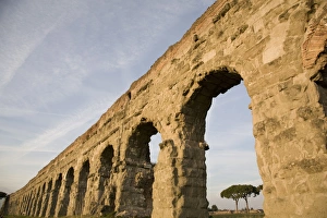 Aqueducts Prints: Claudian Aqueduct, the Appia road, Rome, Lazio, Italy, Europe