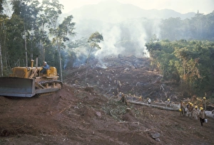 Equipment Prints: Clearing forest for building of the Forest Edge highway